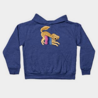 Pride Doggos Alternates: Omnisexual Golden Retriever Kids Hoodie